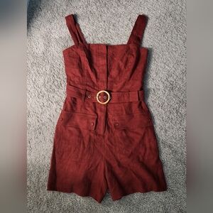 House of Harlow 1960 Red Jumpsuit with Belt